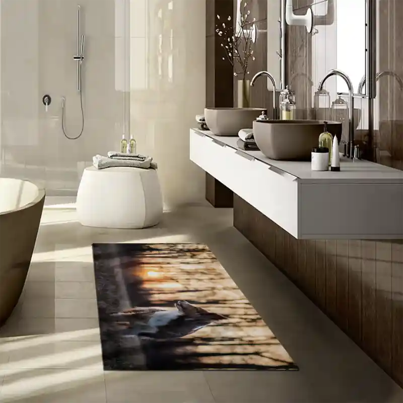 Tappeto Passatoia Arredo Salotto Cucina Bagno Lavabile Stampa Digitale Shetland Sheepdog - CAN0006