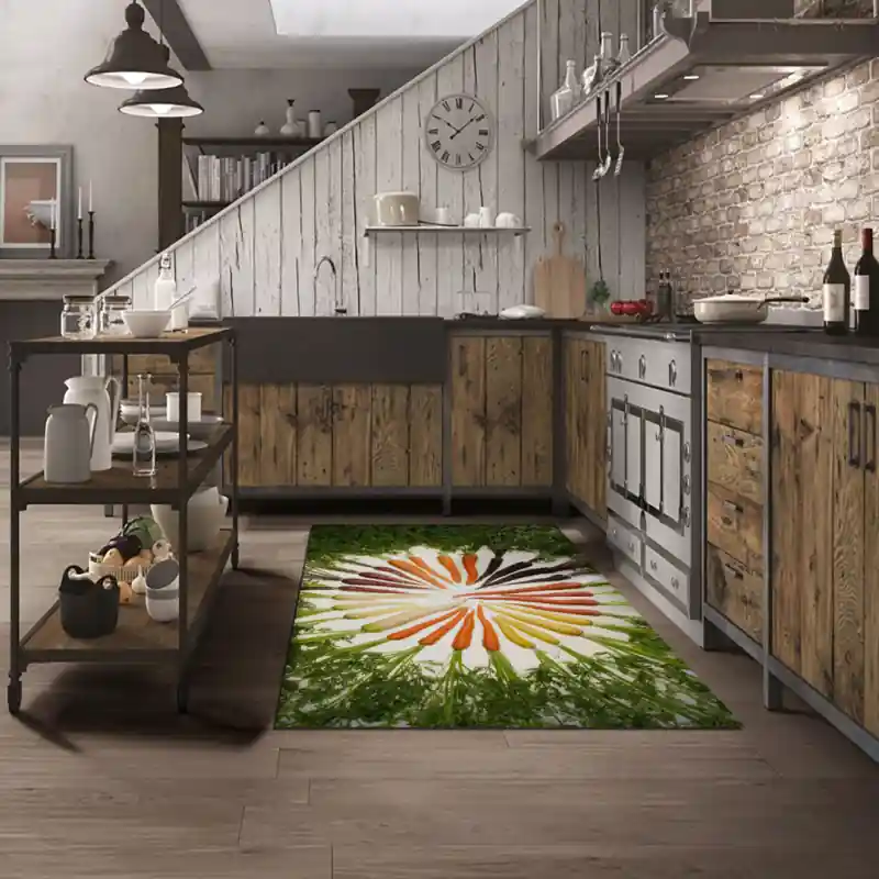 Tappeto Passatoia Salotto Cucina Bagno Lavabile Food Carote Varietà Colori Verdura - FO0024