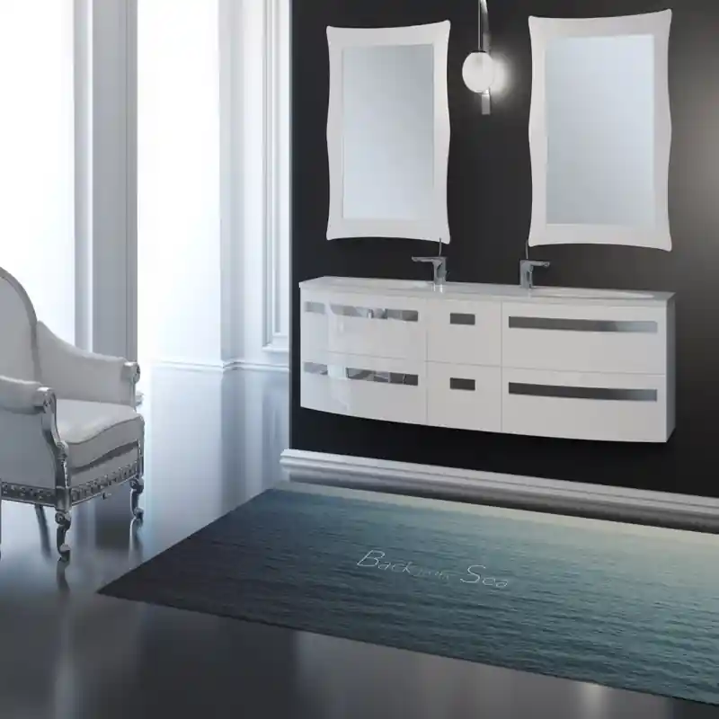 Tappeto Passatoia Salotto Cucina Bagno Lavabile Antiscivolo Stampa Digitale Aforismi Mare- AFO0054