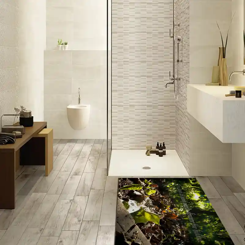 Tappeto Passatoia Salotto Cucina Bagno Lavabile Antiscivolo Stampa Digitale Aforismi Verde - AFO0051