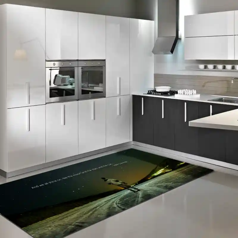 Tappeto Passatoia Salotto Cucina Bagno Lavabile Antiscivolo Stampa Digitale Aforismi Stelle- AFO0025
