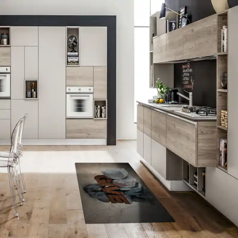 Tappeto Passatoia Salotto Cucina Bagno Lavabile Antiscivolo Stampa Digitale Aforismi - AFO0019