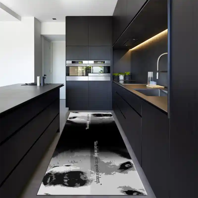 Tappeto Passatoia Salotto Cucina Bagno Lavabile Antiscivolo Stampa Digitale Aforismi - AFO0016