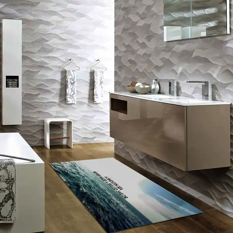 Tappeto Passatoia Salotto Cucina Bagno Lavabile Antiscivolo Stampa Digitale Aforismi- AFO0014