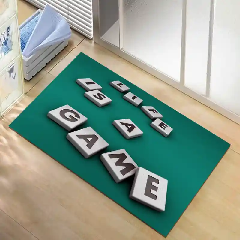Tappeto Passatoia Salotto Cucina Bagno Lavabile Antiscivolo Stampa Digitale Aforismi- AFO0011