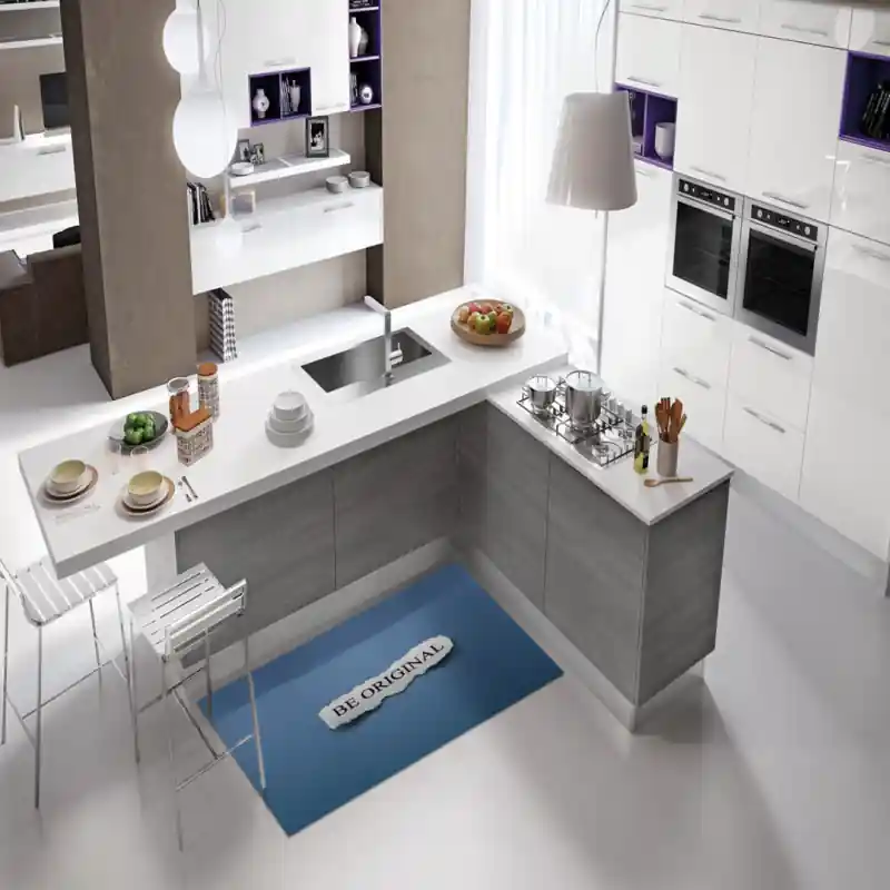 Tappeto Passatoia Salotto Cucina Bagno Lavabile Antiscivolo Stampa Digitale Aforismi - AFO0007