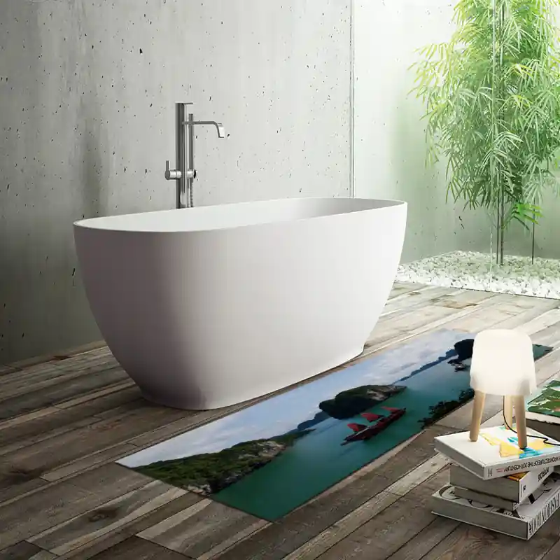 Tappeto Passatoia Salotto Cucina Bagno Lavabile Antiscivolo Stampa Digitale Navi - NAV0049