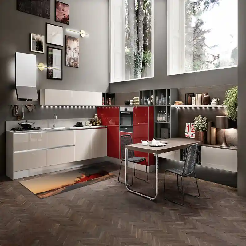Tappeto Passatoia Salotto Cucina Bagno Lavabile Antiscivolo Stampa Digitale Navi - NAV0048