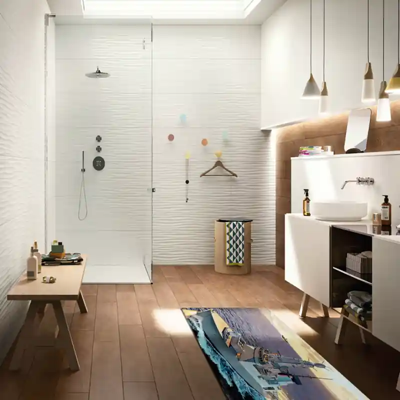 Tappeto Passatoia Salotto Cucina Bagno Lavabile Antiscivolo Stampa Digitale Navi - NAV0043