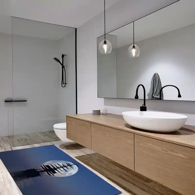 Tappeto Passatoia Salotto Cucina Bagno Lavabile Antiscivolo Stampa Digitale Navi - NAV0040