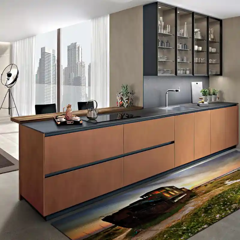 Tappeto Passatoia Salotto Cucina Bagno Lavabile Antiscivolo Stampa Digitale Navi - NAV0027