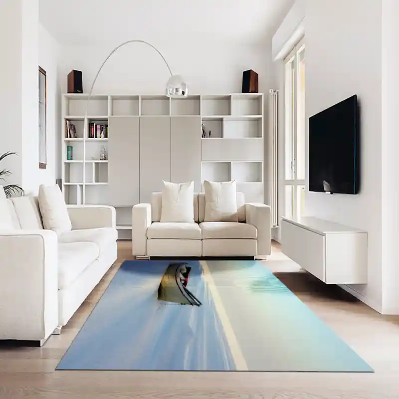 Tappeto Passatoia Salotto Cucina Bagno Lavabile Antiscivolo Stampa Digitale Navi - NAV0020