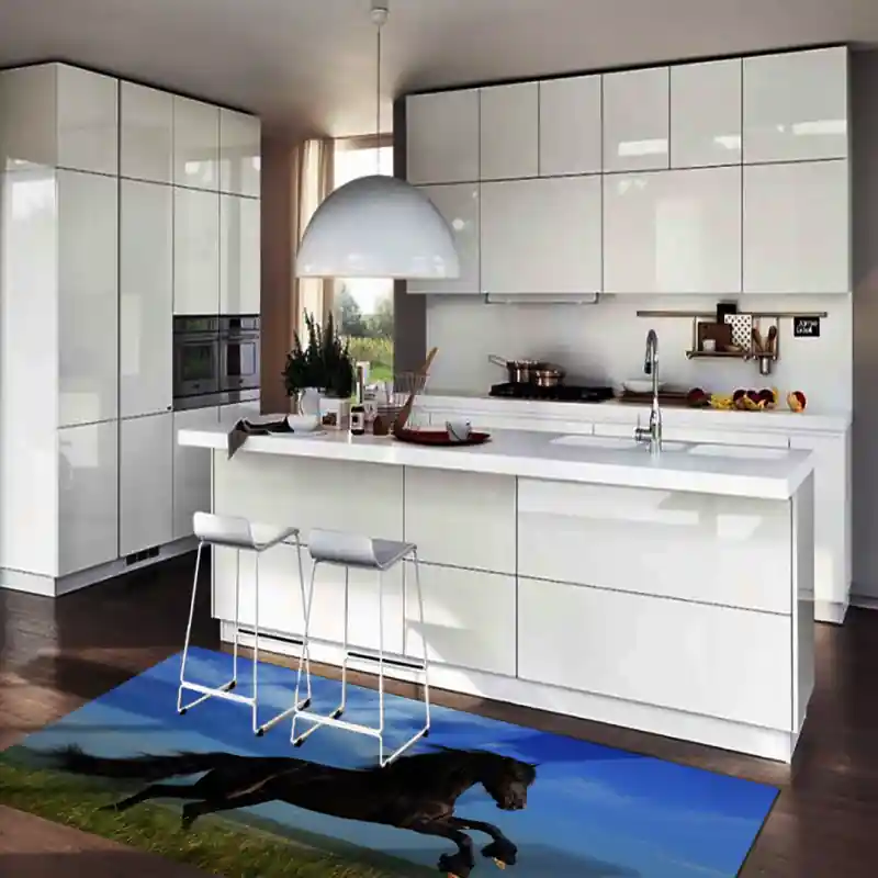 Tappeto Passatoia Arredo Salotto Cucina Bagno Lavabile Antiscivolo Stampa Digitale Cavallo - CAV0001