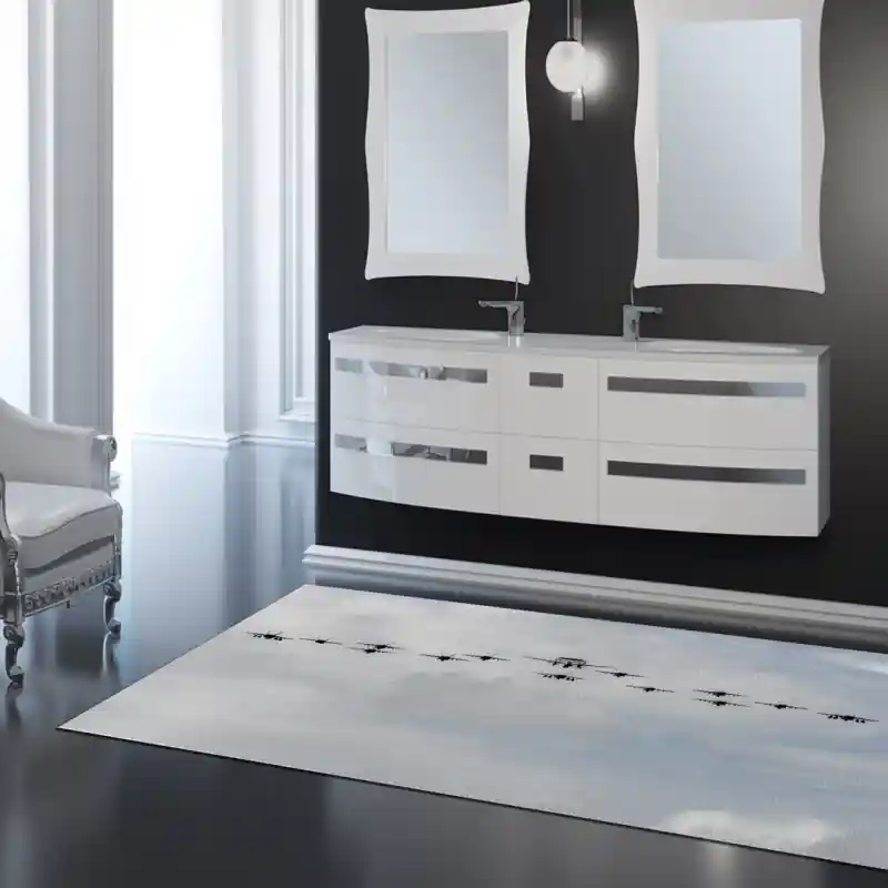 Tappeto Passatoia Salotto Cucina Bagno Lavabile Antiscivolo Stampa Digitale Aerei - AER0049