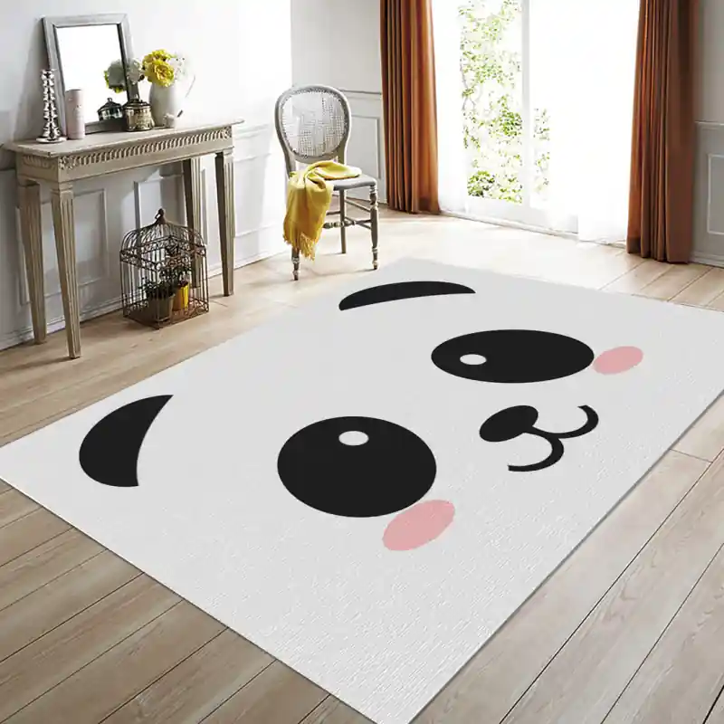 Tappeto Passatoia Arredo Salotto Cucina Bagno Lavabile Antiscivolo Stampa Digitale Panda - PAN0001