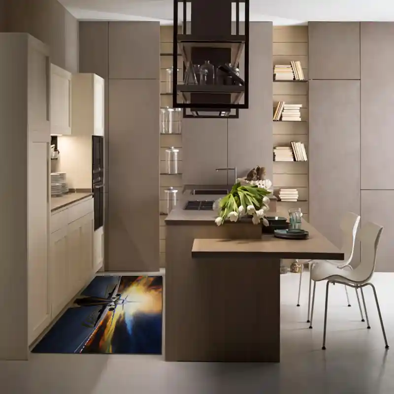 Tappeto Passatoia Salotto Cucina Bagno Lavabile Antiscivolo Stampa Digitale Aerei - AER0030