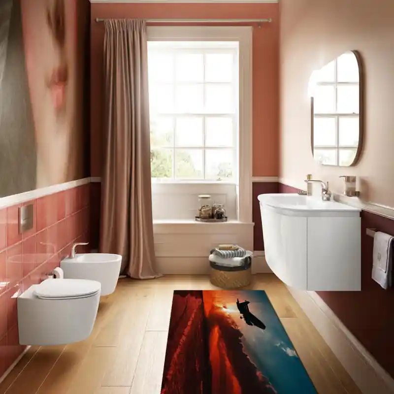 Tappeto Passatoia Salotto Cucina Bagno Lavabile Antiscivolo Stampa Digitale Aerei - AER0016
