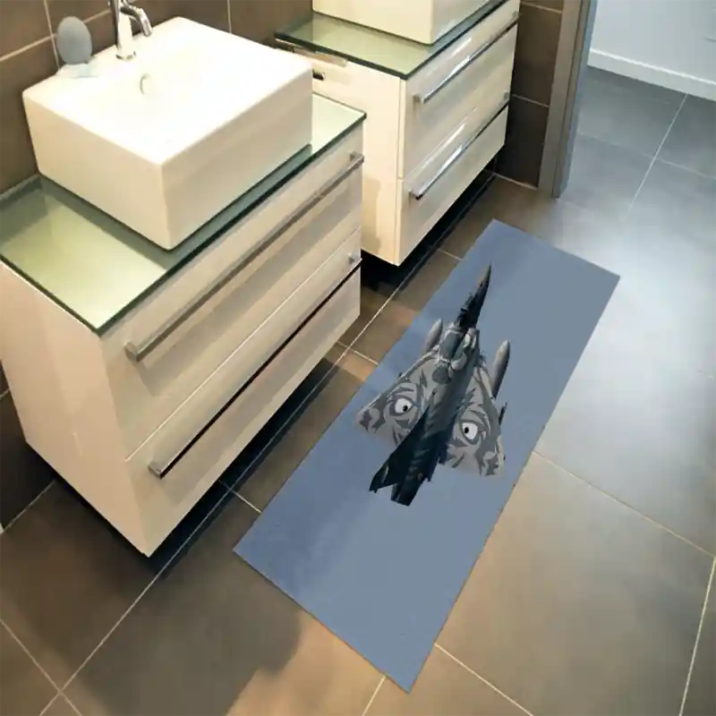 Tappeto Passatoia Salotto Cucina Bagno Lavabile Antiscivolo Stampa Digitale Aerei- AER0007