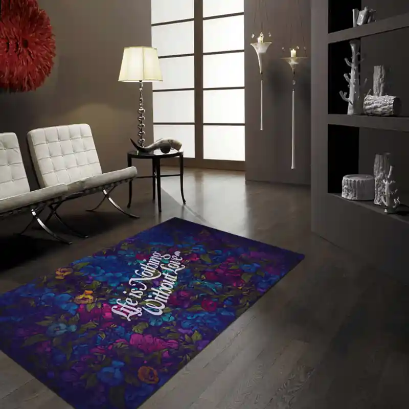 Tappeto Passatoia Salotto Cucina Bagno Lavabile Lui Lei Aforisma Amore Love Life - LL0021