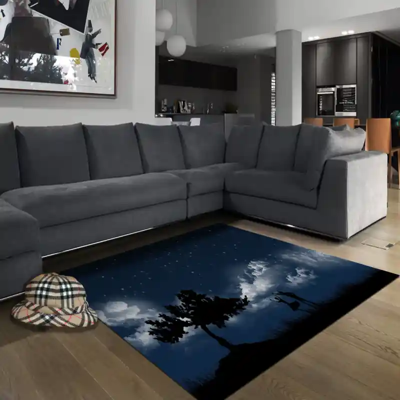 Tappeto Passatoia Salotto Cucina Bagno Lavabile Lui Lei Ballo Sotto Le Stelle Notte - LL0016