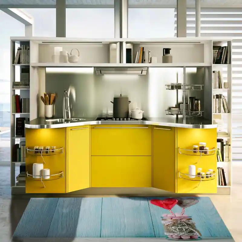Tappeto Passatoia Salotto Cucina Bagno Lavabile Lui Lei Caramelle Cuori Lecca Lecca - LL0004