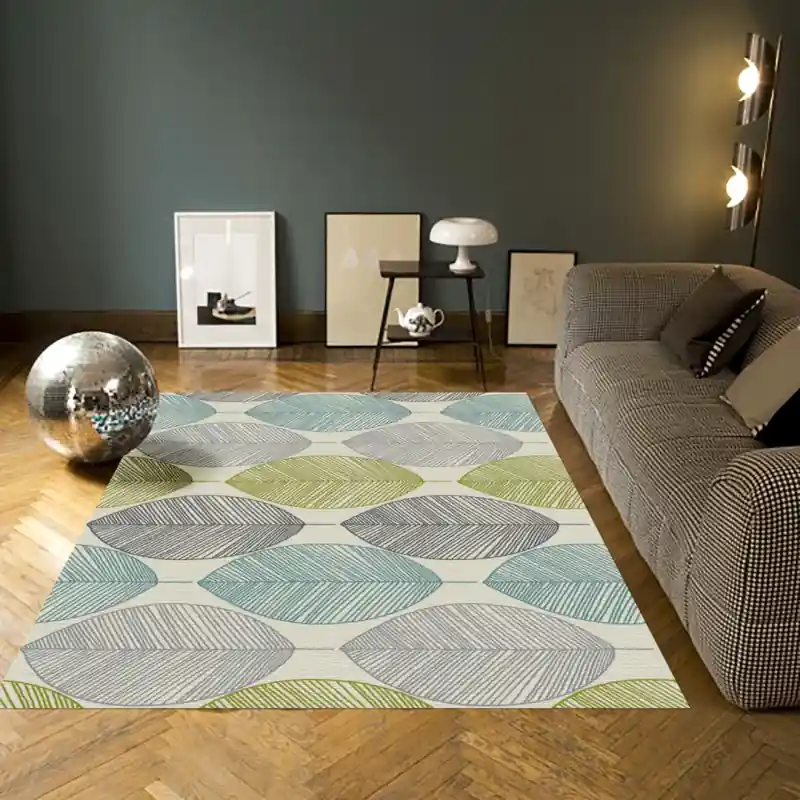 Tappeto Passatoia Salotto Cucina Bagno Lavabile Pattern Schema Foglia Stilizzata Natura - PATT0007