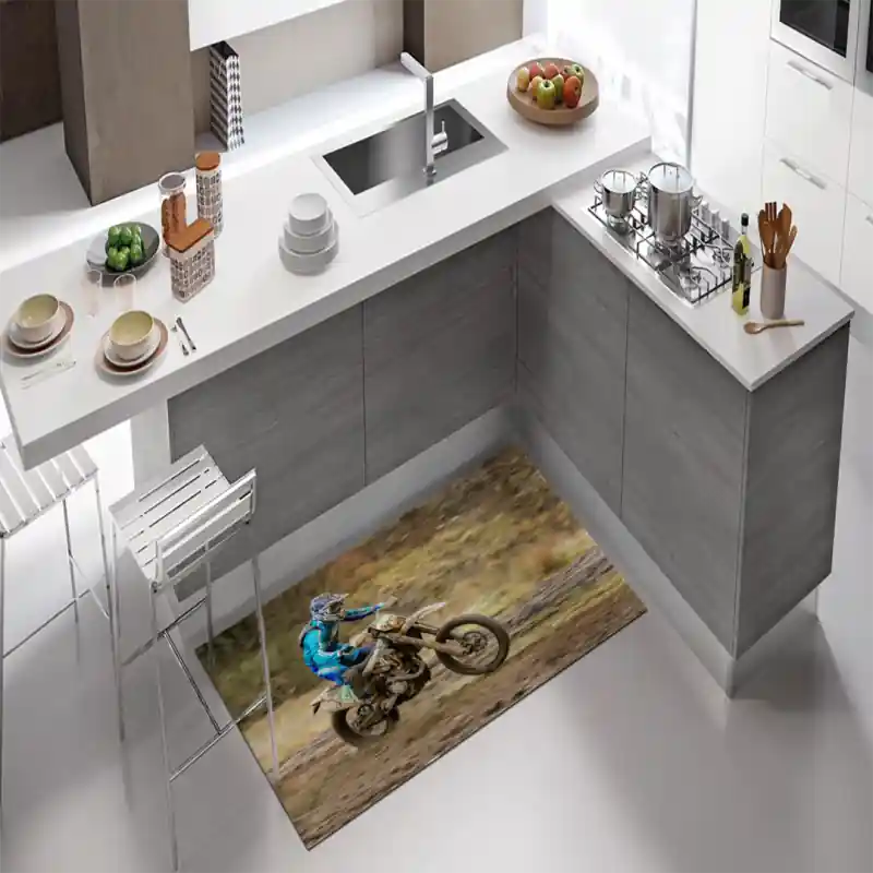 Tappeto Passatoia Salotto Cucina Bagno Lavabile Sport Enduro Motocross Velocità Agilità - SPO0042