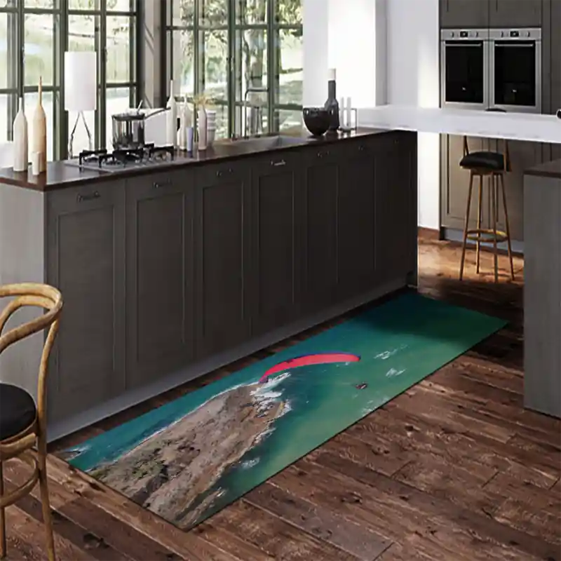 Tappeto Passatoia Salotto Cucina Bagno Lavabile Sport Parapendio Alta Quota Volare Mare - SPO0028