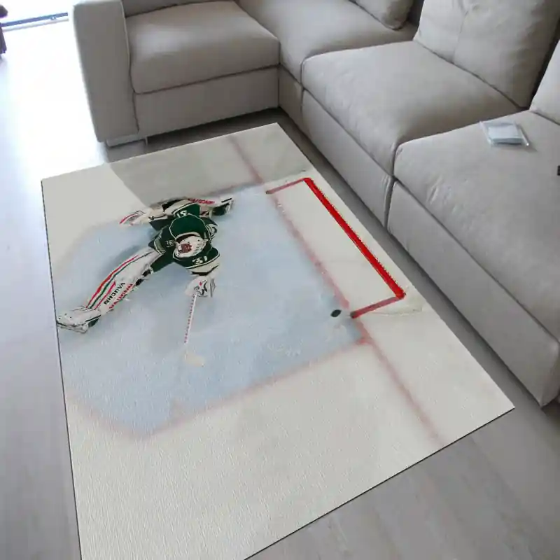 Tappeto Passatoia Salotto Cucina Bagno Lavabile Sport Hockey Sul Ghiaccio Invernali - SPO0022