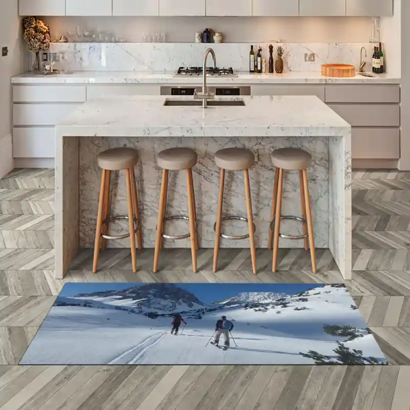 Tappeto Passatoia Salotto Cucina Bagno Lavabile Sport Ciaspolata Camminata Neve Montagna - SPO0016