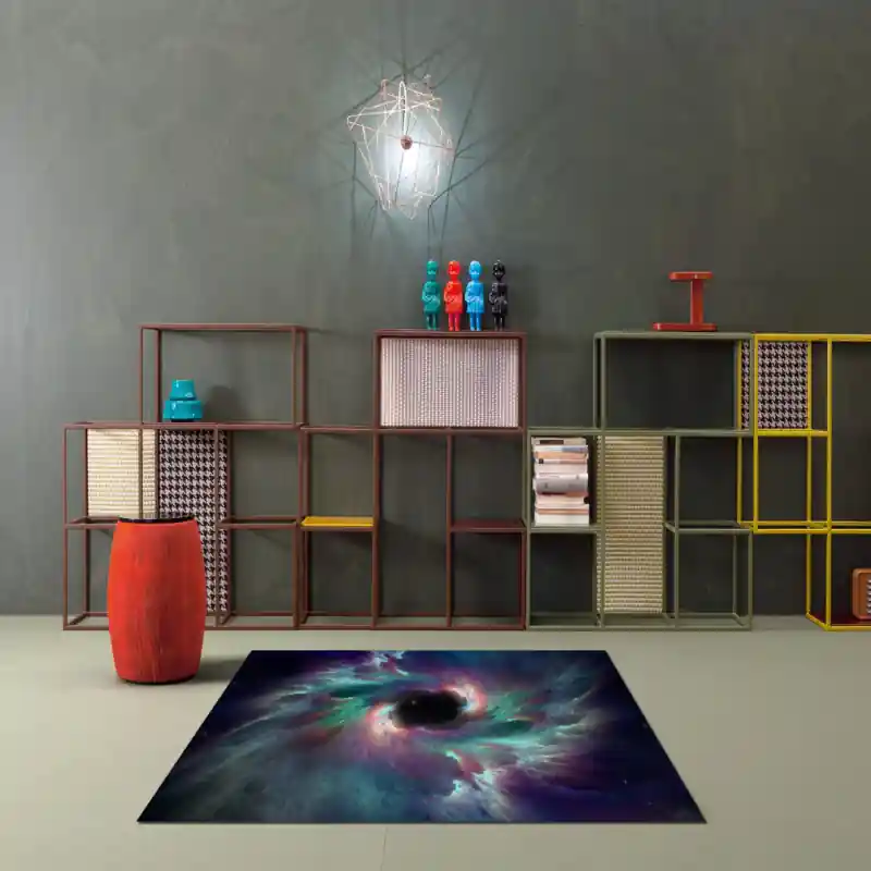 Tappeto Passatoia Salotto Cucina Bagno Lavabile Spazio Pianeti Buco Nero Universo Nebulosa - SPA0060