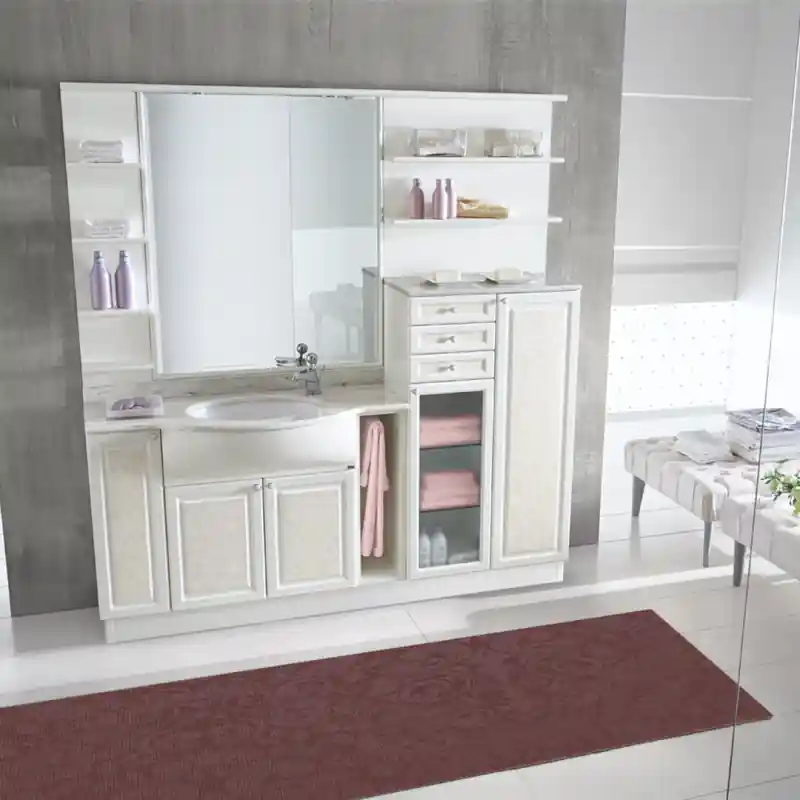 Tappeto Passatoia Salotto Cucina Bagno Lavabile Antiscivolo Moderno Disegni Lilla- MOD5130