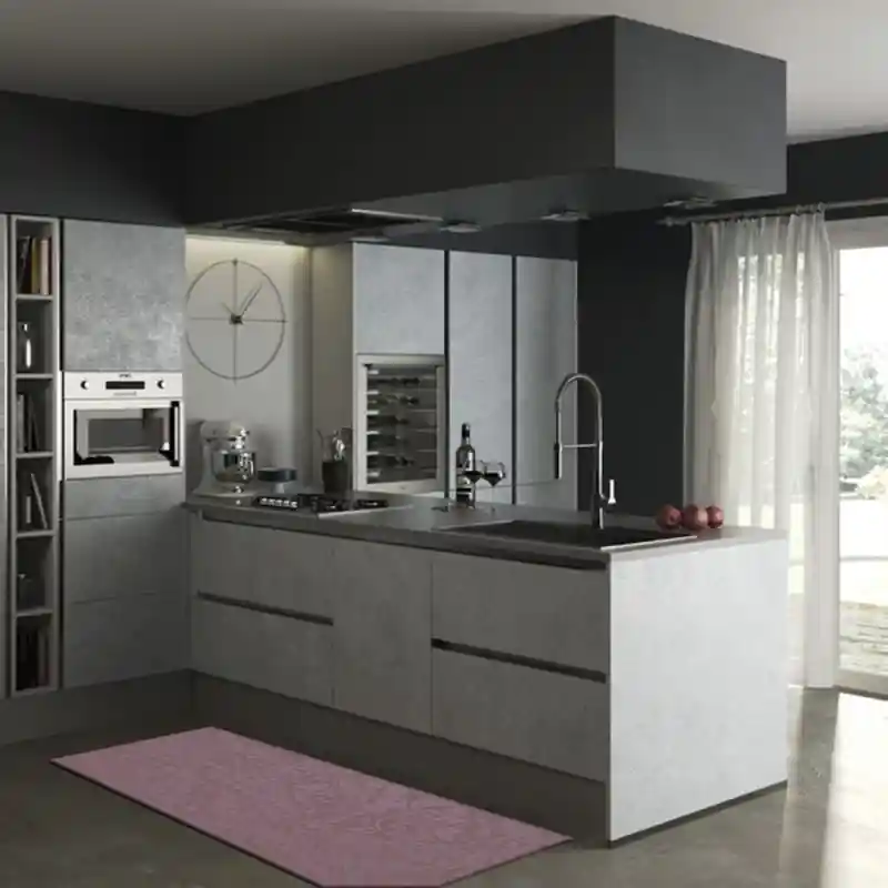 Tappeto Passatoia Salotto Cucina Bagno Lavabile Antiscivolo Moderno Rosa Antico- MOD5129