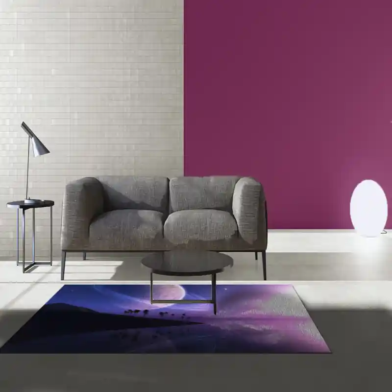 Tappeto Passatoia Salotto Cucina Bagno Lavabile Spazio Pianeti Anello Universo - SPA0025