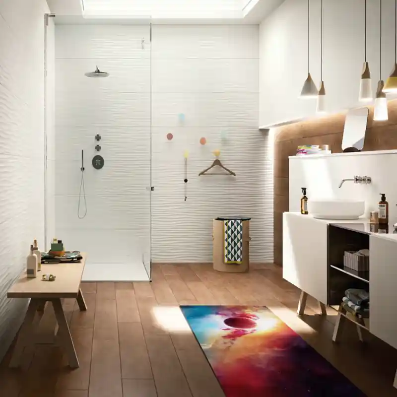 Tappeto Passatoia Salotto Cucina Bagno Lavabile Spazio Pianeti Galassia Stelle Nebulosa - SPA0016