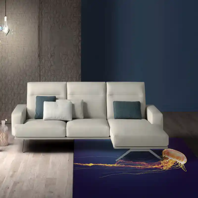 Tappeto Passatoia Salotto Cucina Bagno Lavabile Pesci Medusa Fluorescente Arancio - PESC0035