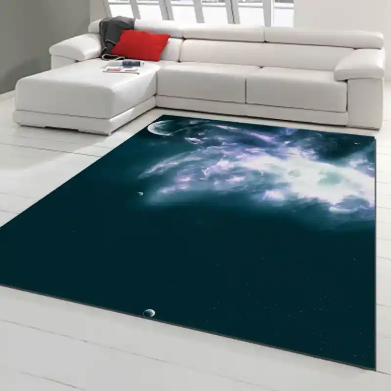 Tappeto Passatoia Salotto Cucina Bagno Lavabile Spazio Pianeti Nebulosa Stelle - SPA0009