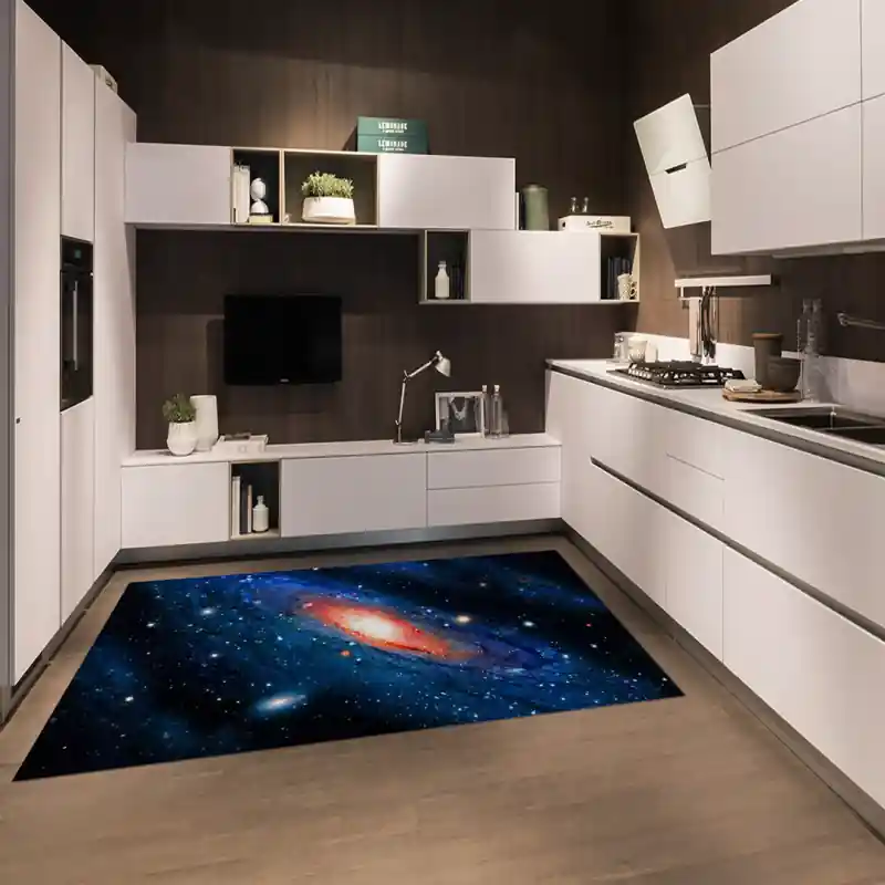Tappeto Passatoia Salotto Cucina Bagno Lavabile Spazio Pianeti Galassia Stelle - SPA0006