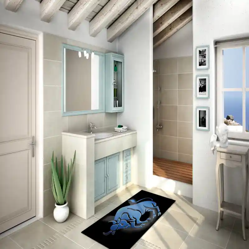 Tappeto Passatoia Salotto Cucina Bagno Lavabile Segno Zodiacale Toro Terra Aprile Maggio - TO0002