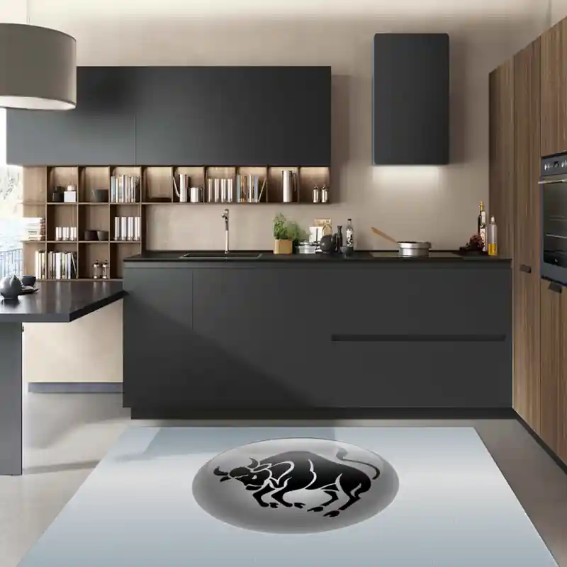 Tappeto Passatoia Salotto Cucina Bagno Lavabile Segno Zodiacale Toro Terra Aprile Maggio - TO0001