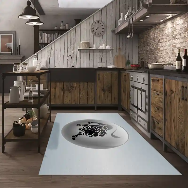 Tappeto Passatoia Salotto Cucina Bagno Lavabile Segno Zodiacale Leone Fuoco Luglio Agosto - LEO0002