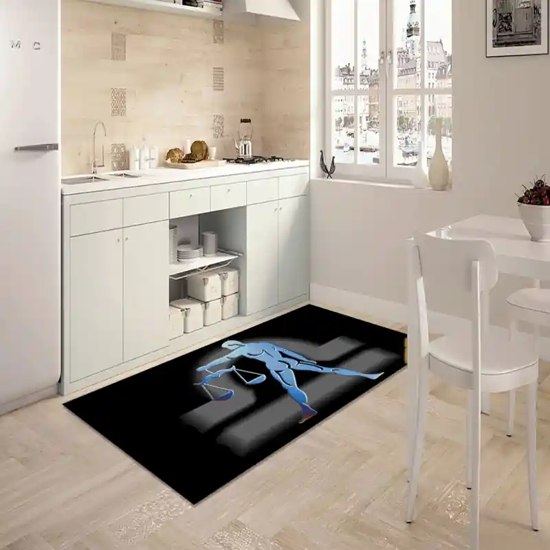 Tappeto Passatoia Salotto Cucina Bagno Lavabile Segno Zodiacale Bilancia Aria Settembre - BIL0003