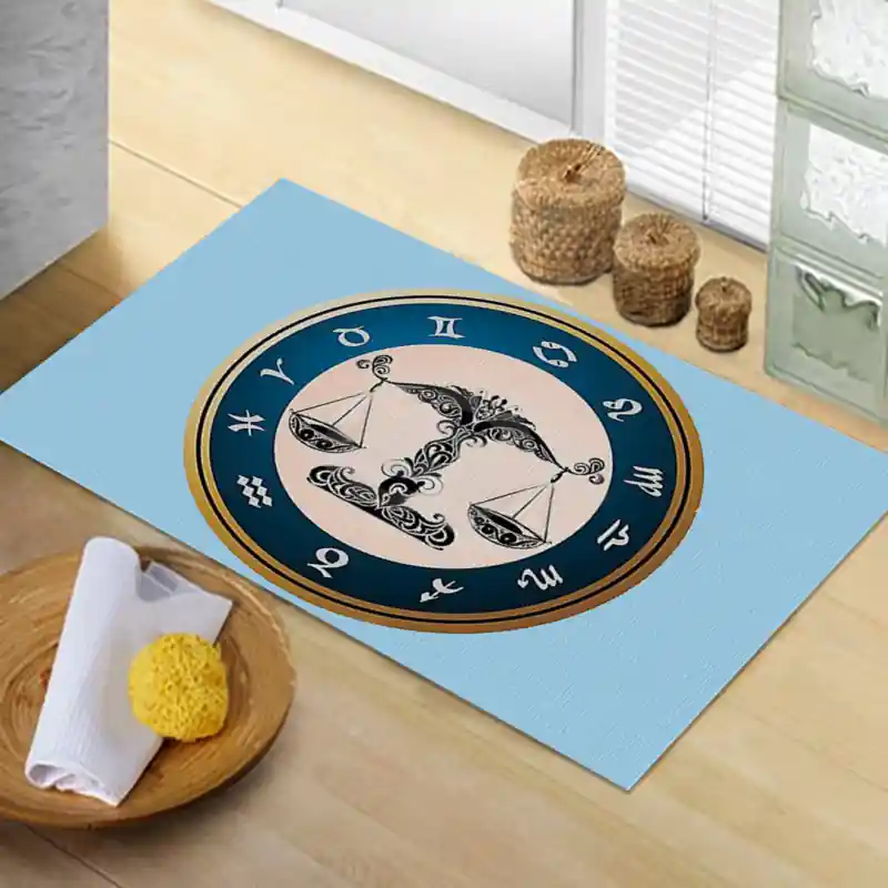 Tappeto Passatoia Salotto Cucina Bagno Lavabile Segno Zodiacale Bilancia Aria Settembre - BIL0001