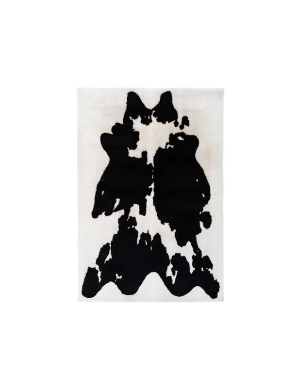Tappeto Rabbit Animal 500 Bianco Nero