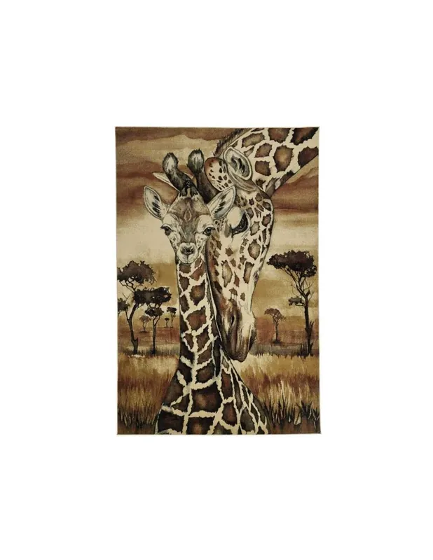 Tappeto Museum Giraffe 505 Marrone