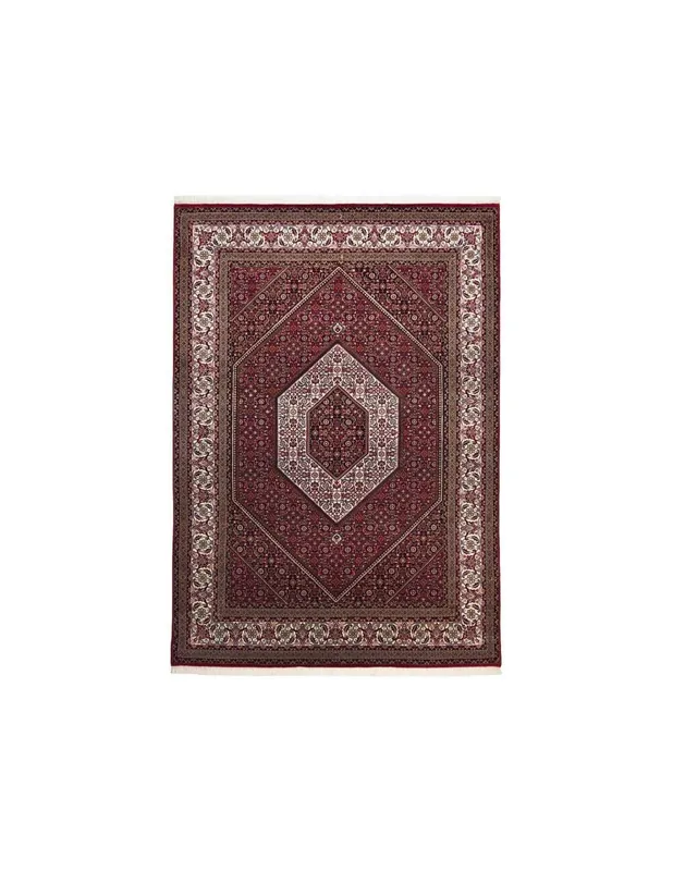 Tappeto Sirsa Silk S Bidjar 562 Rosso Crema
