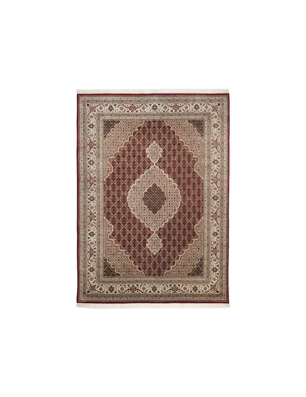 Tappeto Sirsa Silk Tabriz Ma 562 Rosso Crema
