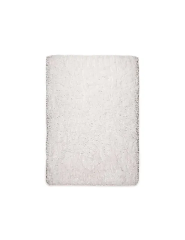 Tappeto Flokato Uni 101 Bianco