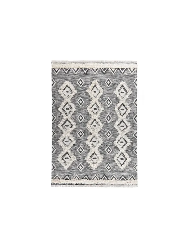 Tappeto Mora 14019 615 Nero Bianco