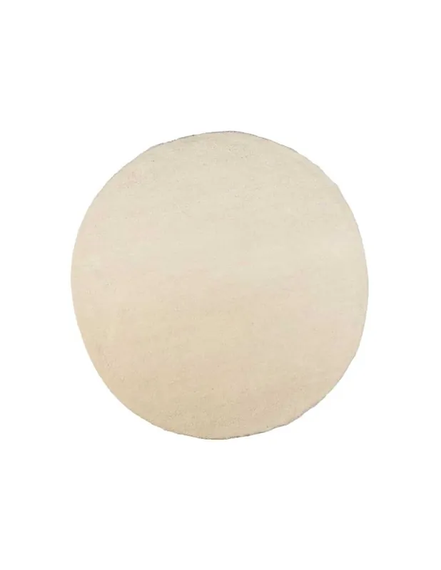 Tappeto Taza Royal Rund Uni 997 Bianco
